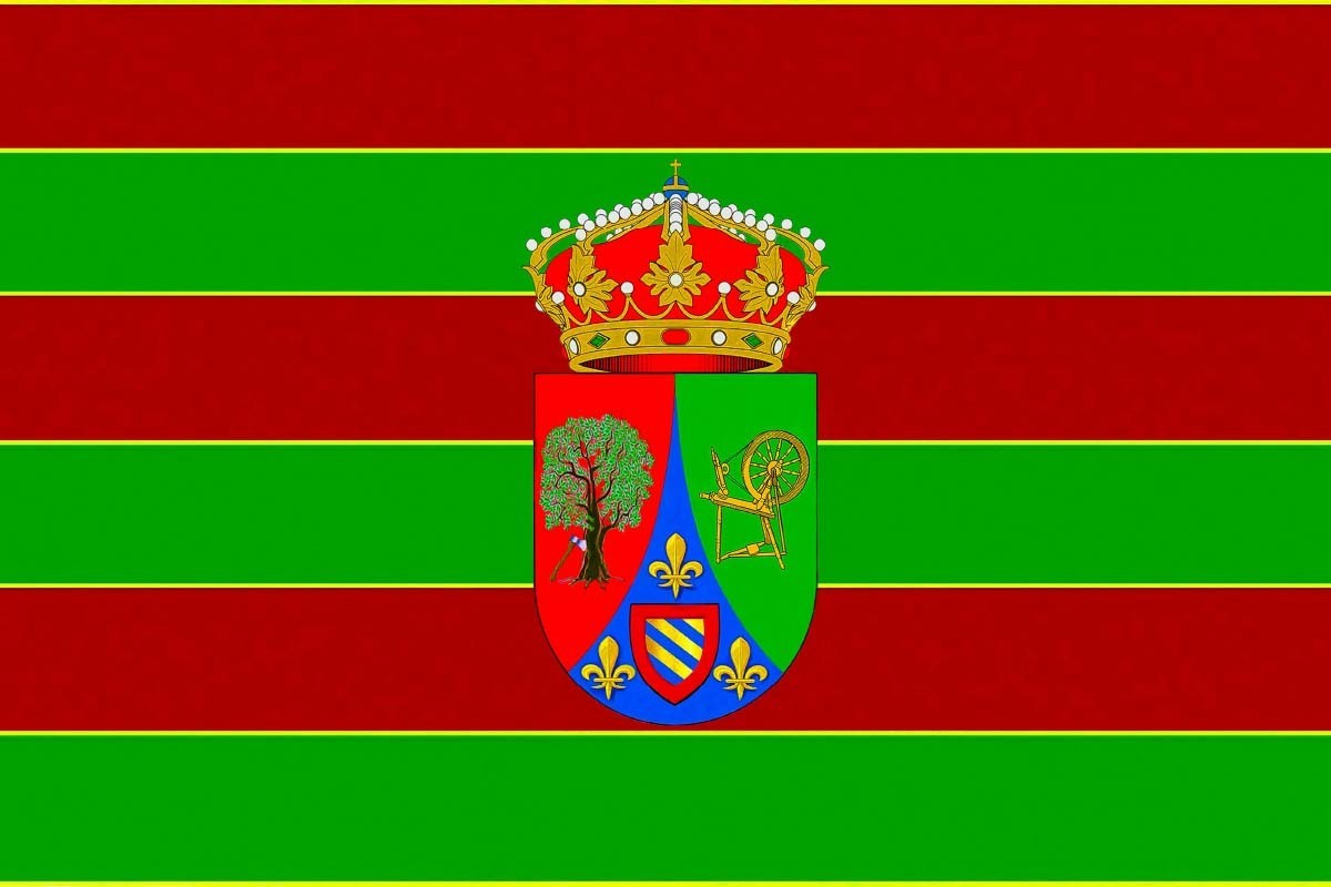 Bandera de Santa María de Valverde de alta calidad para exterior Bandera de Santa María de Valverde de alta calidad para exterior