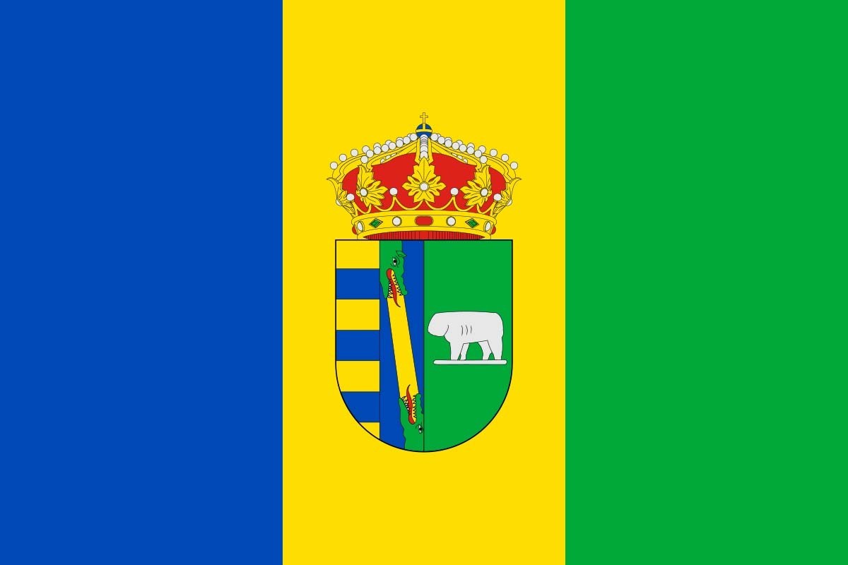 Bandera de Santo Domingo de las Posadas de alta calidad para exterior Bandera de Santo Domingo de las Posadas de alta calidad para exterior