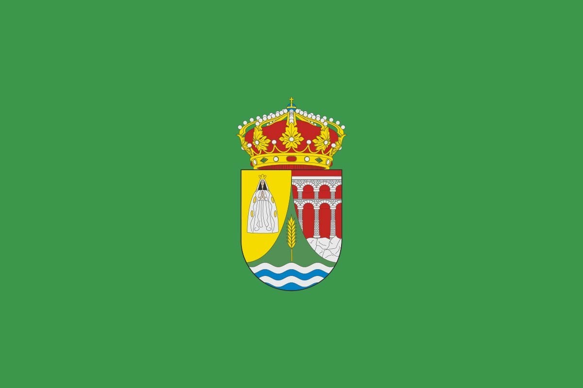 Bandera de Valverde del Majano de alta calidad para exterior Bandera de Valverde del Majano de alta calidad para exterior