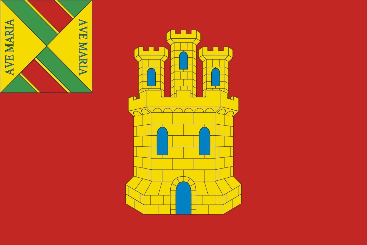 Bandera de Villabasta de Valdavia de alta calidad para exterior Bandera de Villabasta de Valdavia de alta calidad para exterior