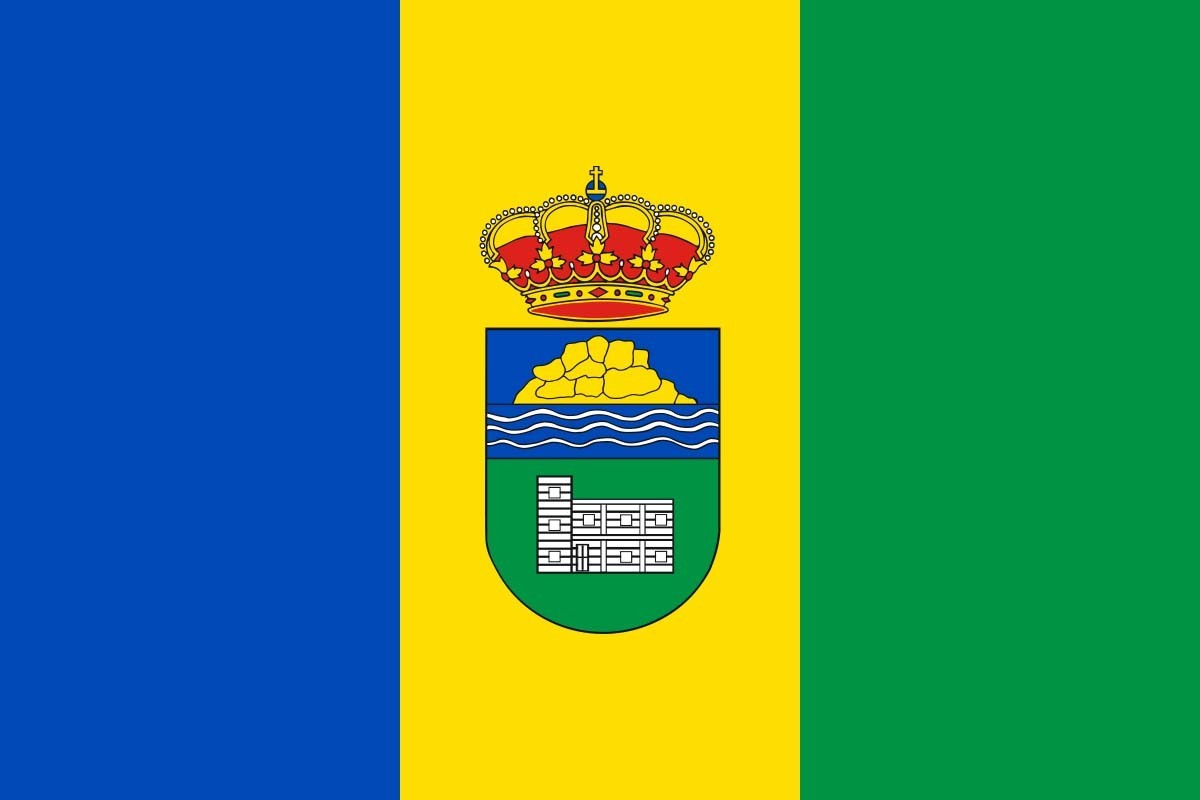 Bandera de Villanueva de Ávila de alta calidad para exterior Bandera de Villanueva de Ávila de alta calidad para exterior