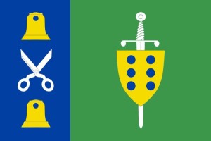 Bandera de Villanueva de Gómez de alta calidad para exterior 123