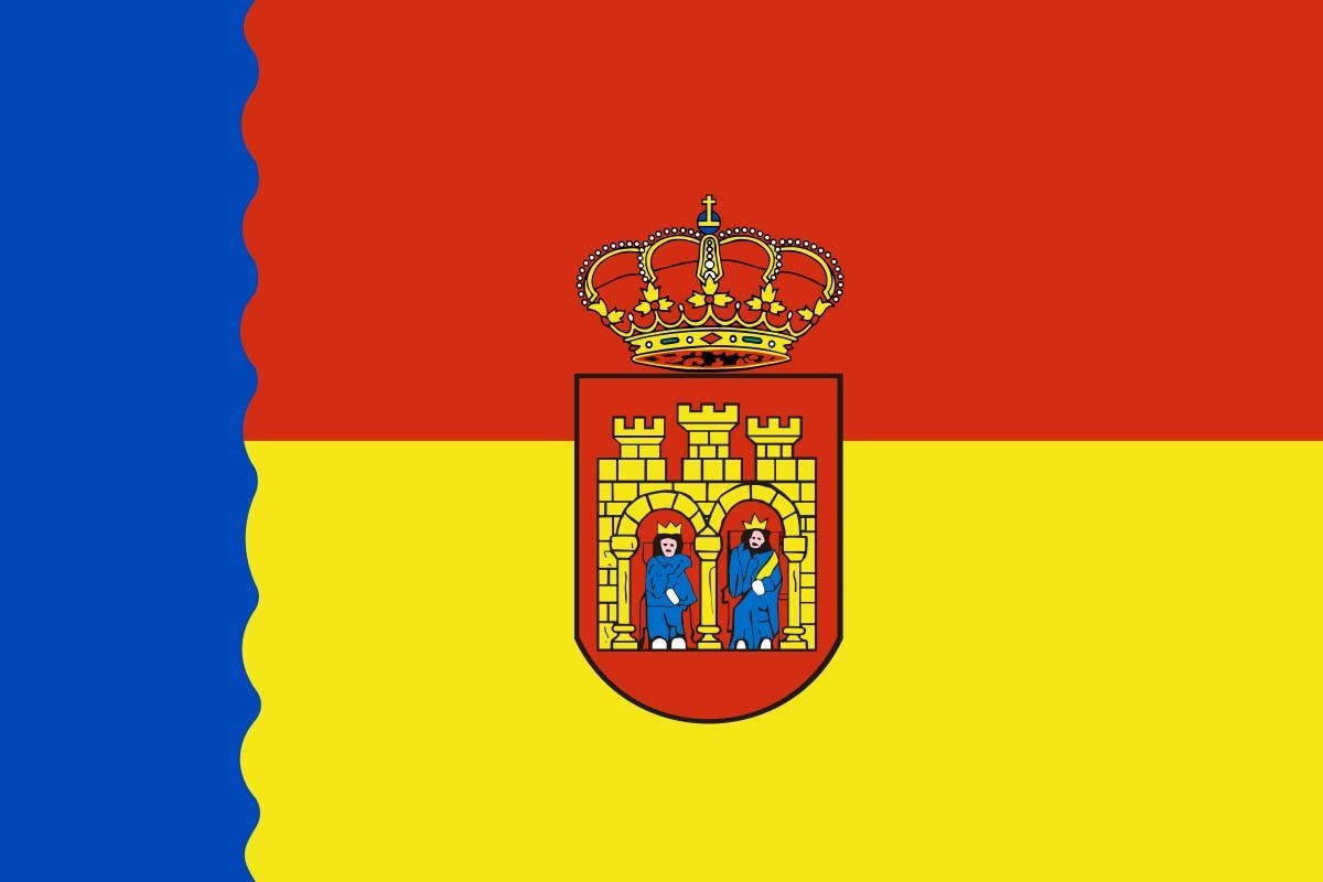 Bandera de Villarcayo de Merindad de Castilla la Vieja de alta calidad para exterior Bandera de Villarcayo de Merindad de Castilla la Vieja de alta calidad para exterior