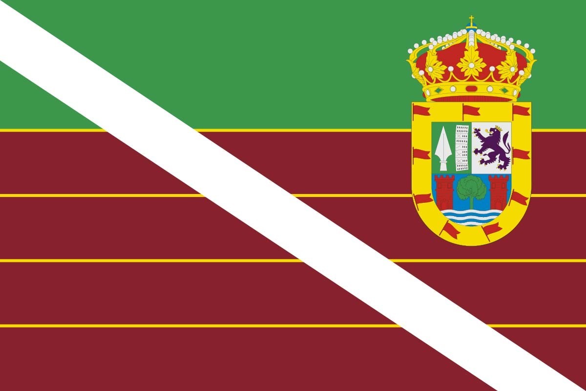 Bandera de Villazanzo de Valderaduey de alta calidad para exterior Bandera de Villazanzo de Valderaduey de alta calidad para exterior