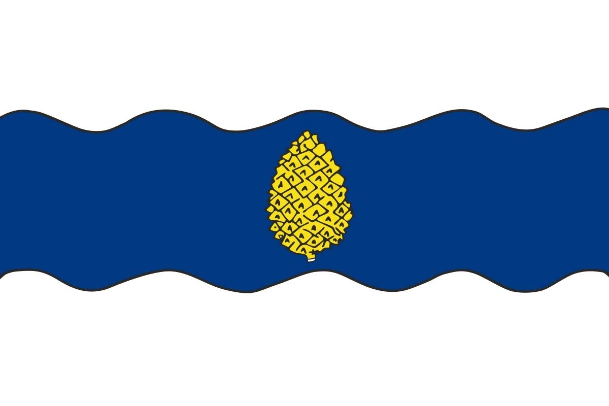 Bandera de Alcalá de Gurrea de alta calidad para exterior