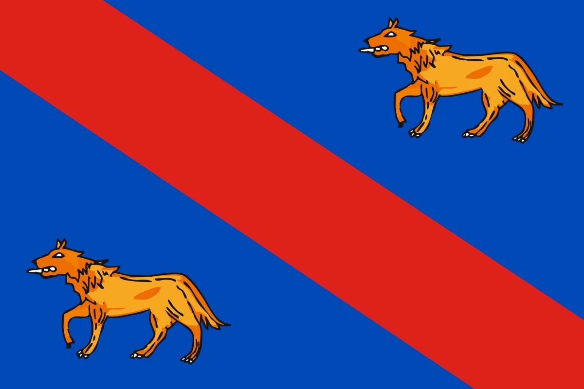 Bandera de Gurrea de Gállego de alta calidad para exterior