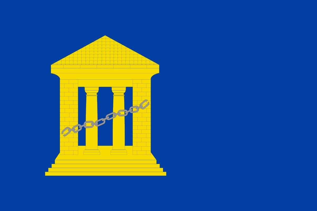 Bandera de Velilla de Cinca de alta calidad para exterior Bandera de Velilla de Cinca de alta calidad para exterior