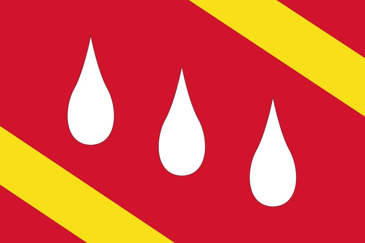 Bandera de Aranda de Moncayo de alta calidad para exterior Bandera de Aranda de Moncayo de alta calidad para exterior