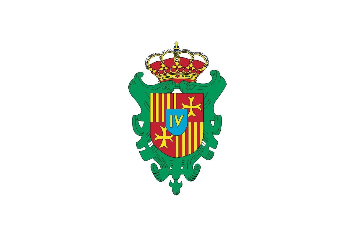 Bandera de Cuarte de Huerva de alta calidad para exterior Bandera de Cuarte de Huerva de alta calidad para exterior