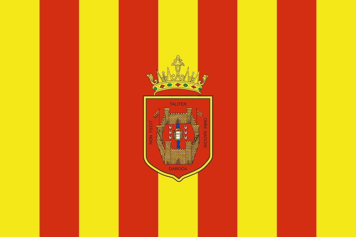Bandera de Daroca de alta calidad para exterior Bandera de Daroca de alta calidad para exterior