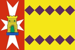 Bandera de Fuendejalón de alta calidad para exterior 123