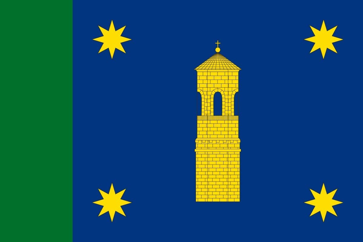 Bandera de Pradilla de Ebro de alta calidad para exterior Bandera de Pradilla de Ebro de alta calidad para exterior