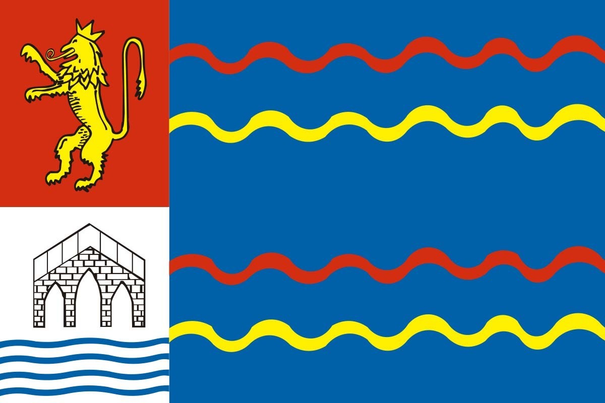 Bandera de Puebla de Alfindén de alta calidad para exterior Bandera de Puebla de Alfindén de alta calidad para exterior