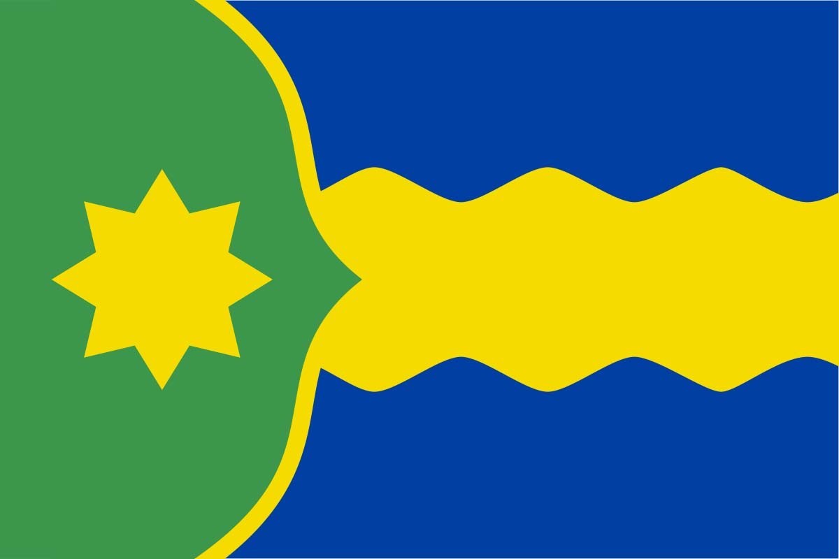 Bandera de Salillas de Jalón de alta calidad para exterior
