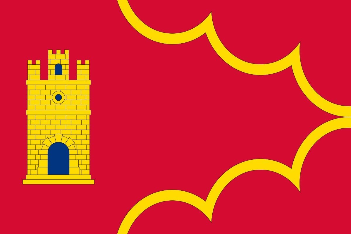 Bandera de Salvatierra de Esca de alta calidad para exterior