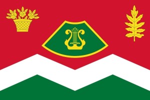 Bandera de San Martín de la Virgen de Moncayo de alta calidad para exterior 123