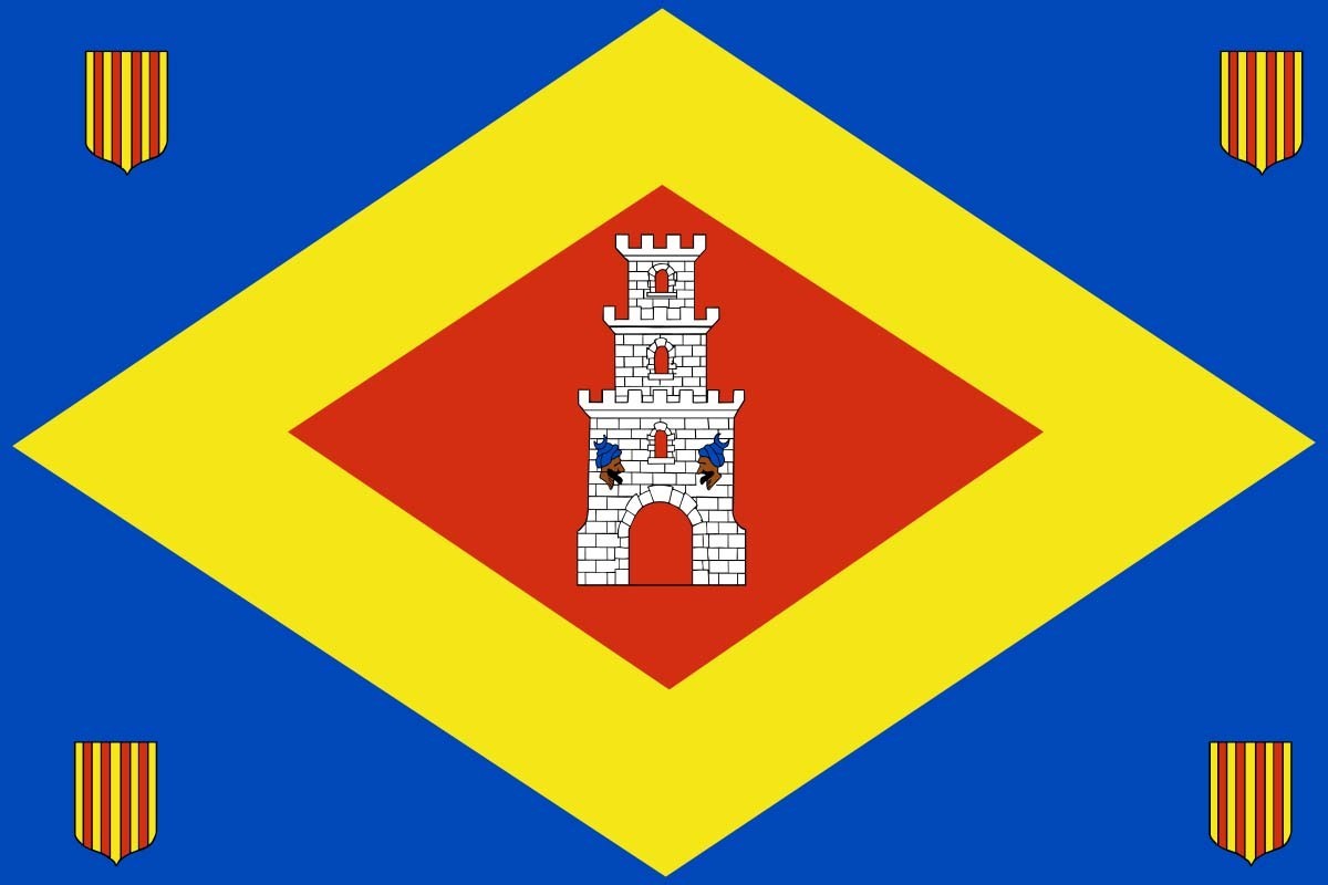 Bandera de Torralba de Ribota de alta calidad para exterior Bandera de Torralba de Ribota de alta calidad para exterior