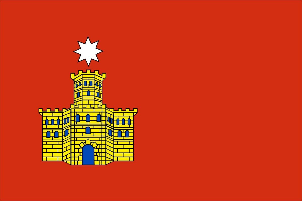 Bandera de Uncastillo de alta calidad para exterior