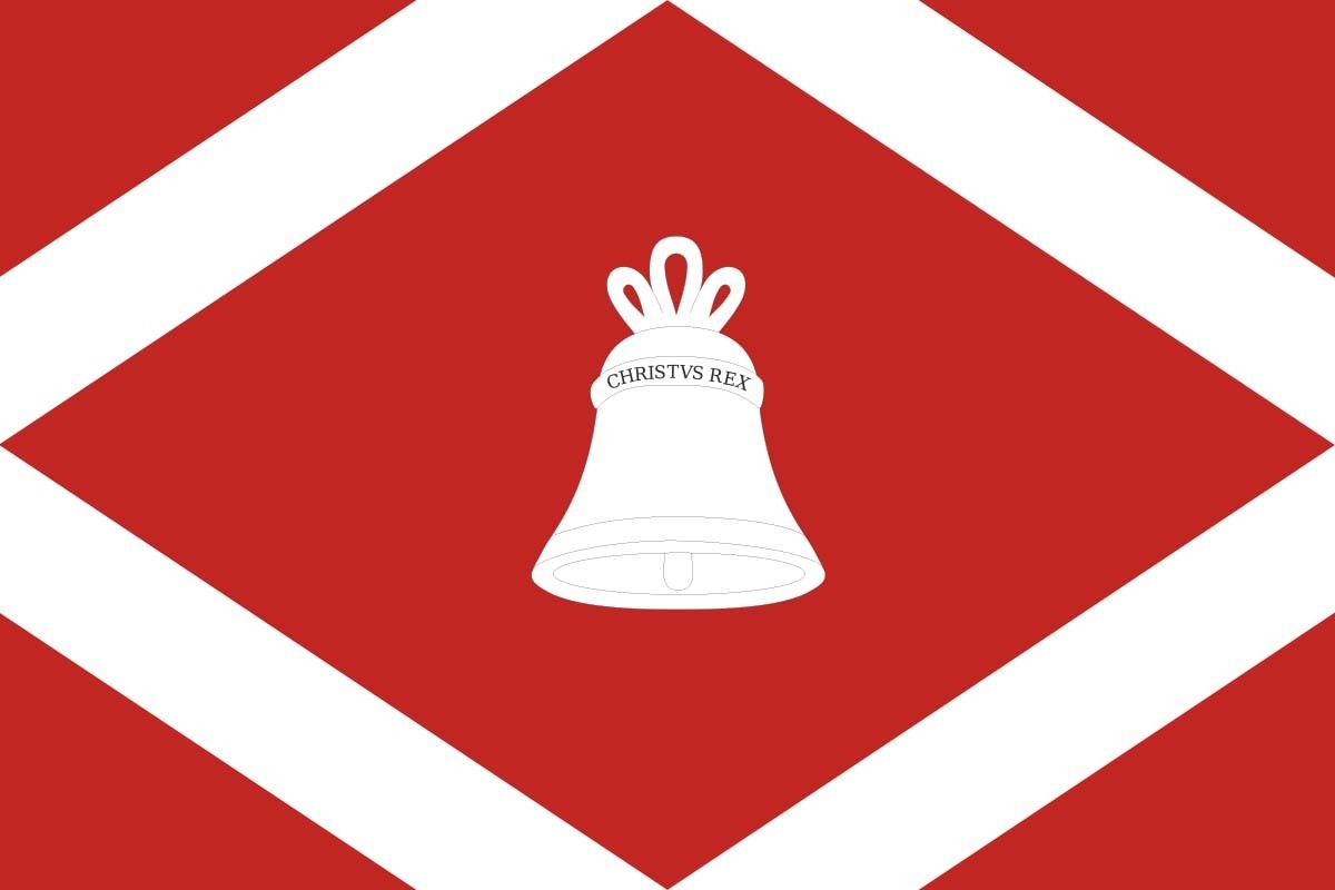 Bandera de Velilla de Ebro de alta calidad para exterior