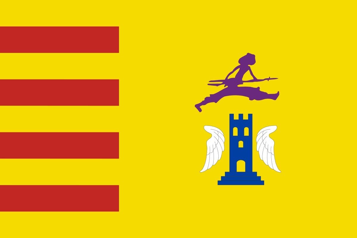Bandera de Alacón de alta calidad para exterior