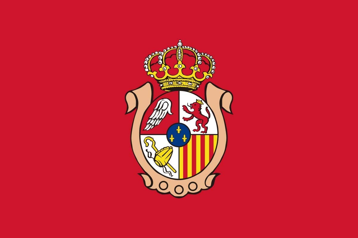 Bandera de Albalate del Arzobispo de alta calidad para exterior Bandera de Albalate del Arzobispo de alta calidad para exterior