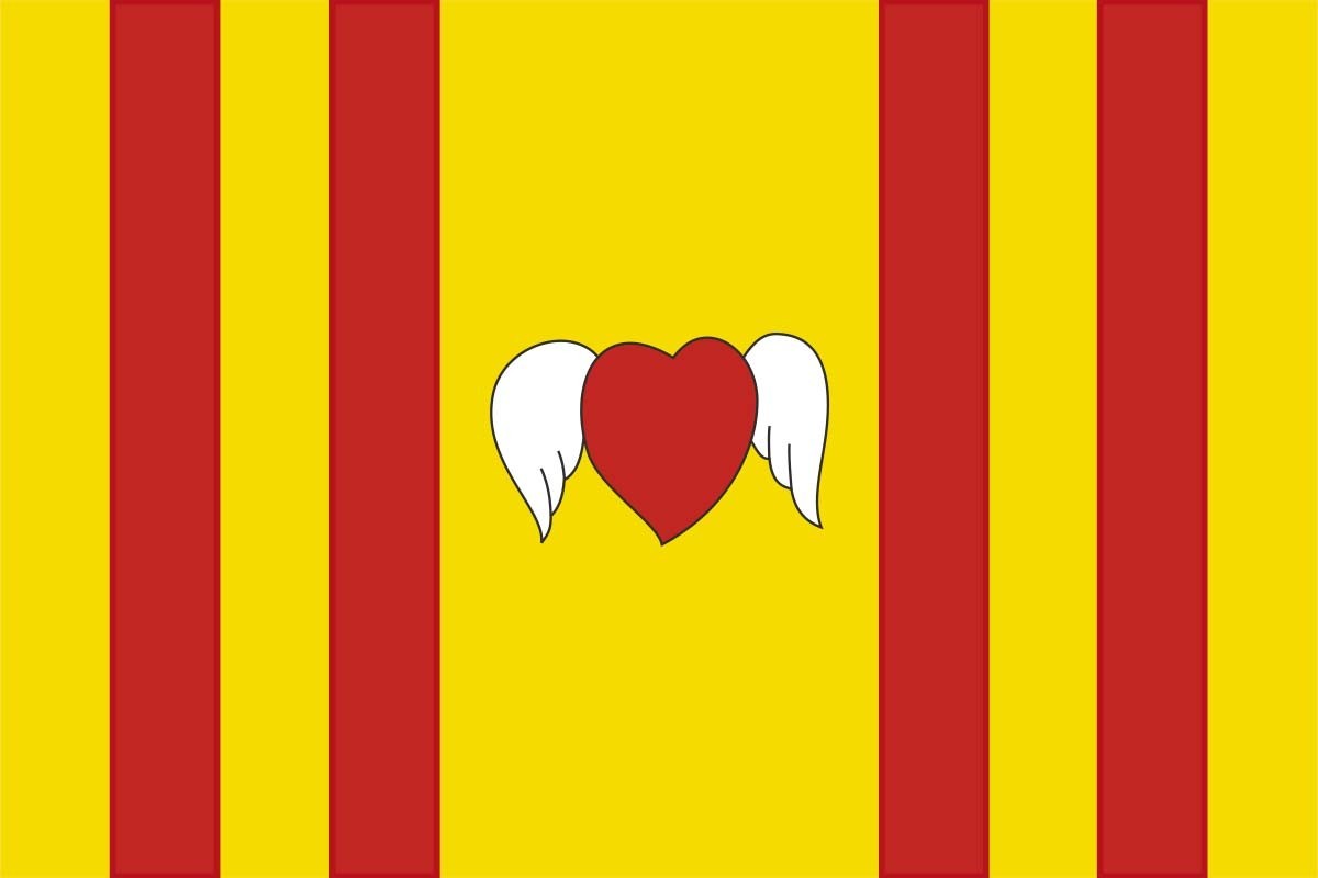 Bandera de Alcorisa de alta calidad para exterior Bandera de Alcorisa de alta calidad para exterior