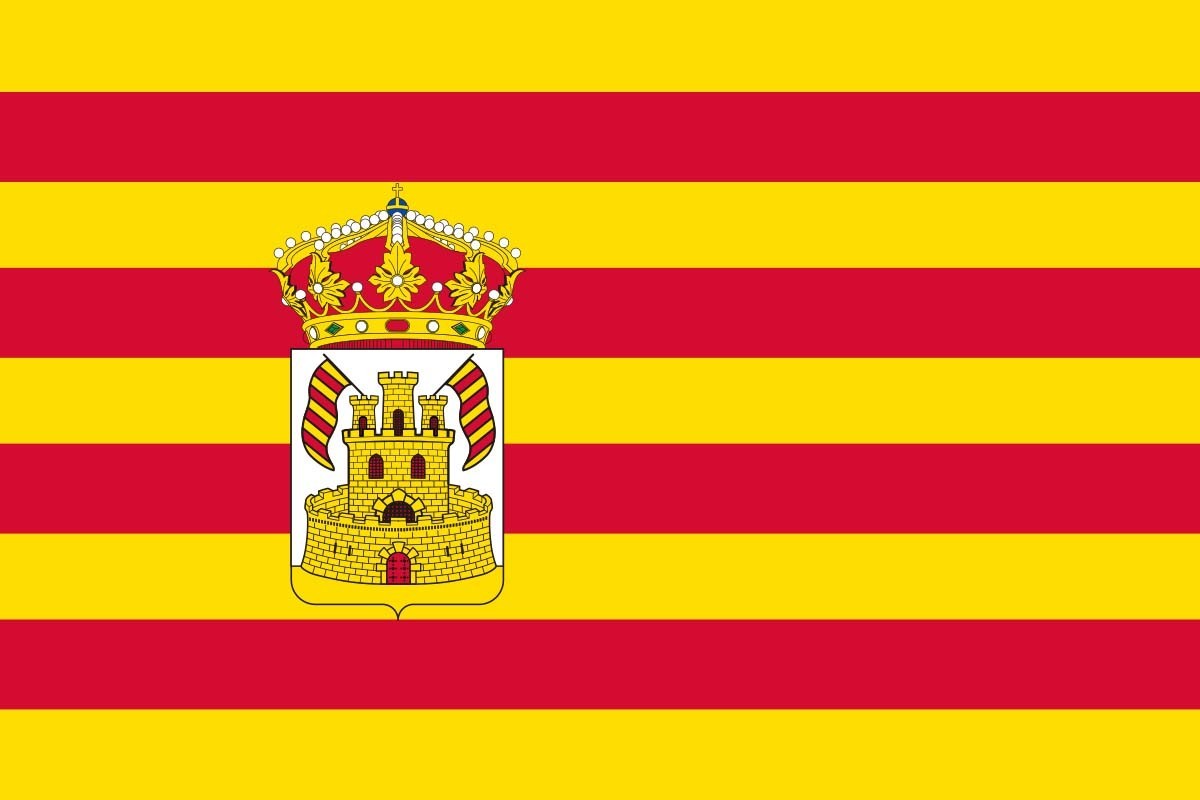 Bandera de Calamocha de alta calidad para exterior