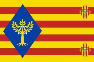Bandera de Nogueras de alta calidad para exterior 123