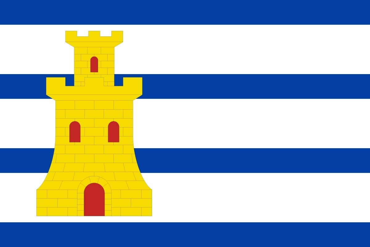 Bandera de Torrecilla de Alcañiz de alta calidad para exterior Bandera de Torrecilla de Alcañiz de alta calidad para exterior