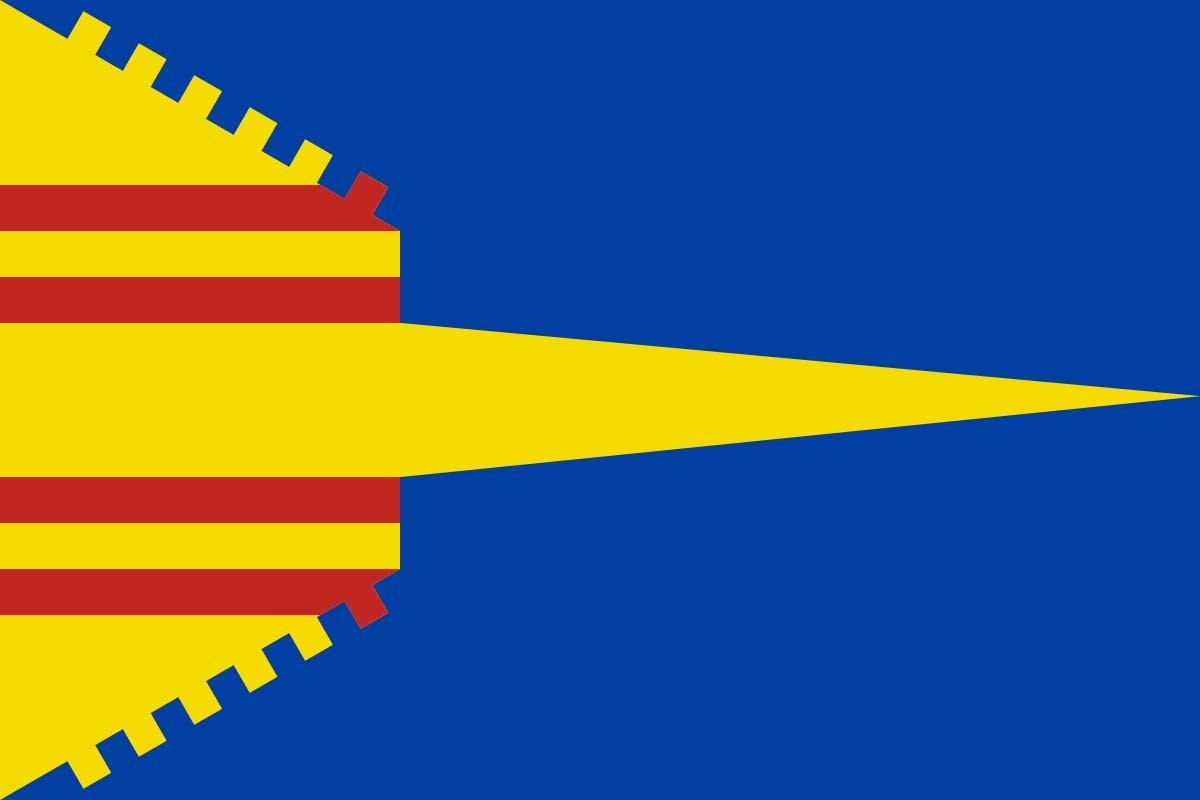 Bandera de Torrelacárcel de alta calidad para exterior Bandera de Torrelacárcel de alta calidad para exterior