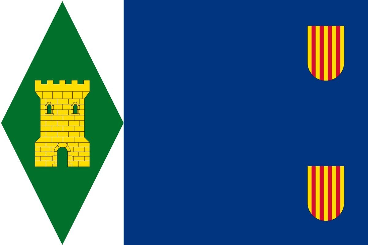 Bandera de Torrijo del Campo de alta calidad para exterior Bandera de Torrijo del Campo de alta calidad para exterior