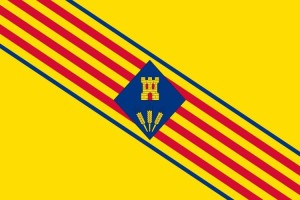 Bandera de Villafranca del Campo de alta calidad para exterior 123