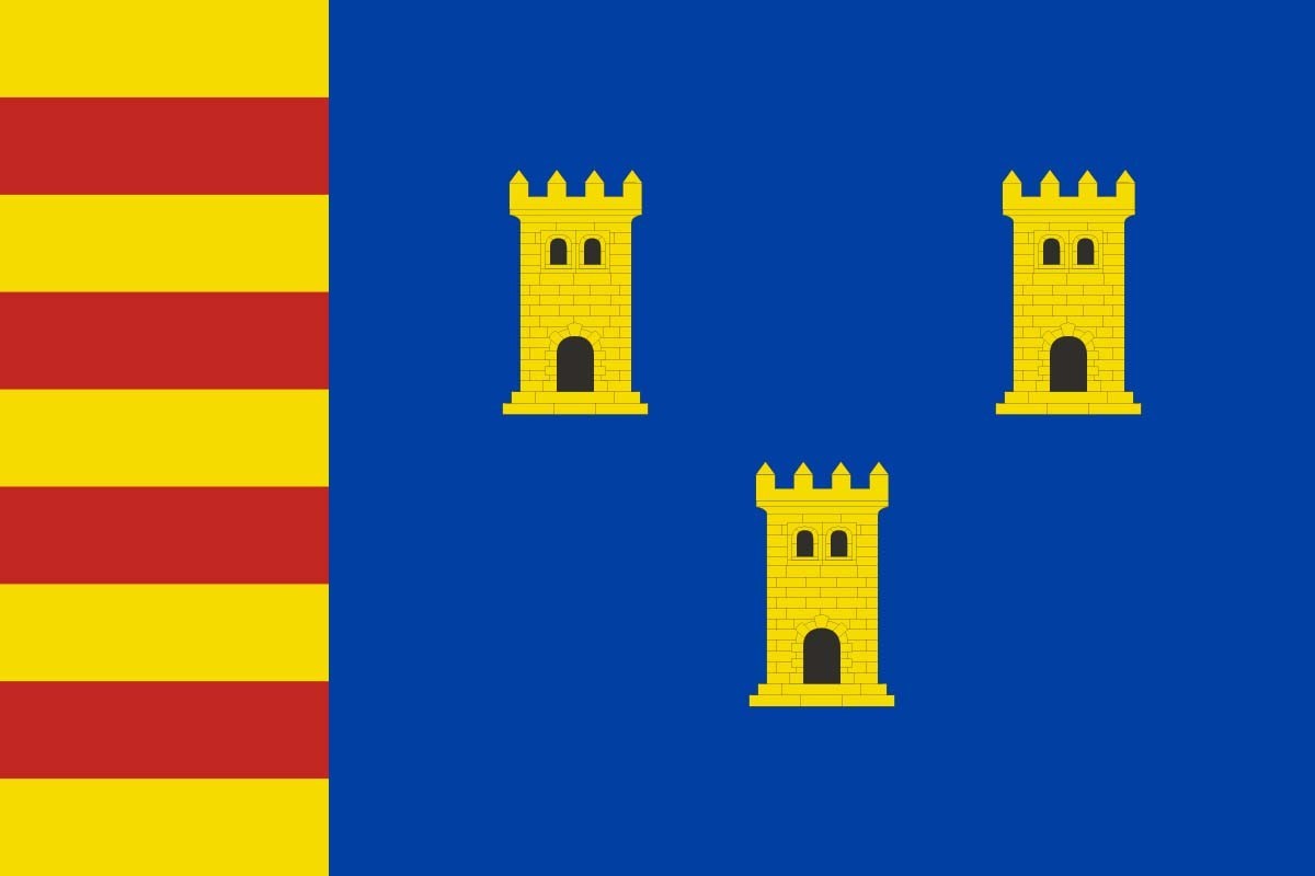 Bandera de Villarquemado de alta calidad para exterior Bandera de Villarquemado de alta calidad para exterior