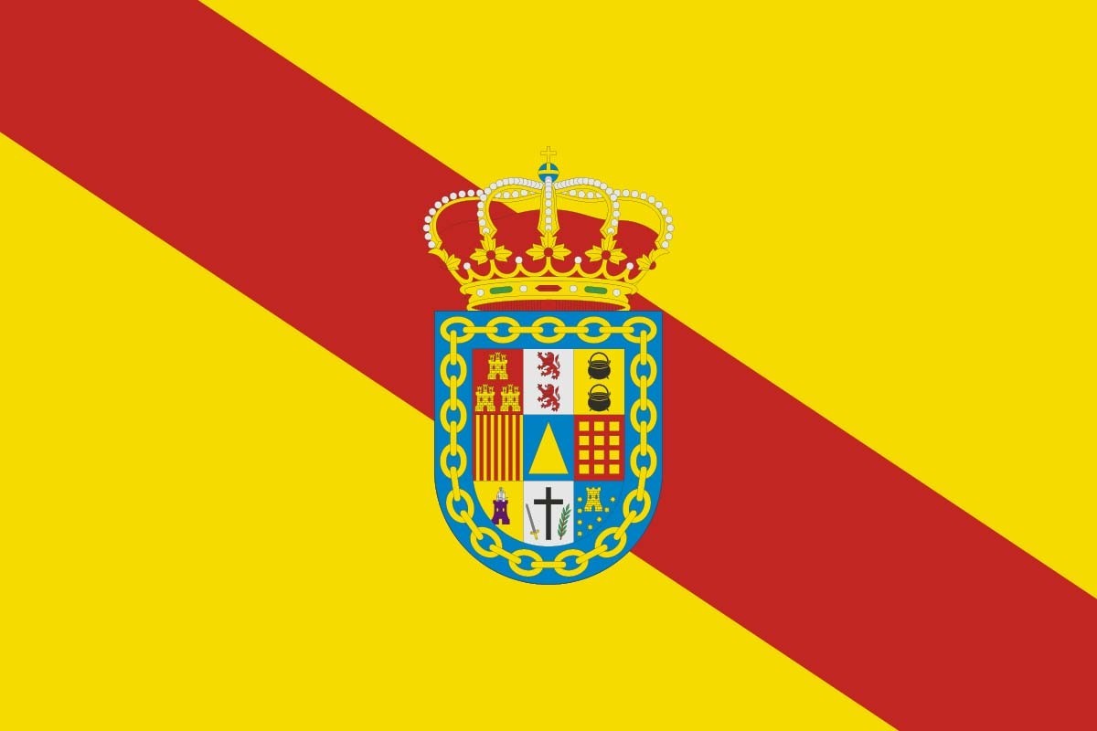Bandera de Buenache de Alarcón de alta calidad para exterior Bandera de Buenache de Alarcón de alta calidad para exterior