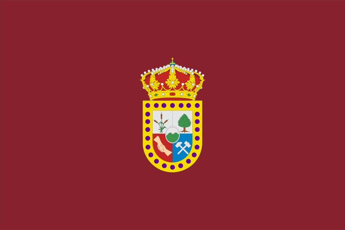 Bandera de Buenache de la Sierra de alta calidad para exterior Bandera de Buenache de la Sierra de alta calidad para exterior