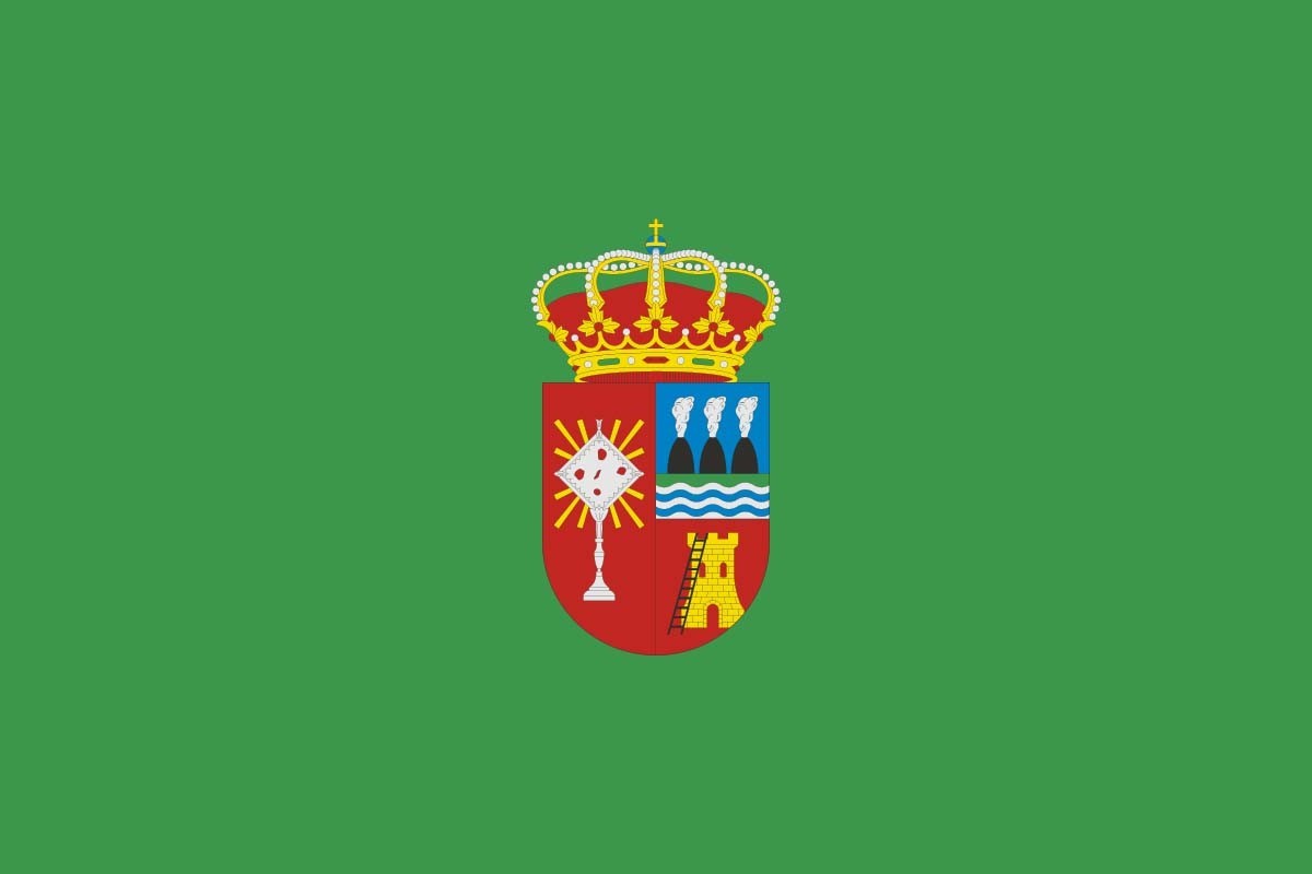 Bandera de Carboneras de Guadazaón de alta calidad para exterior Bandera de Carboneras de Guadazaón de alta calidad para exterior