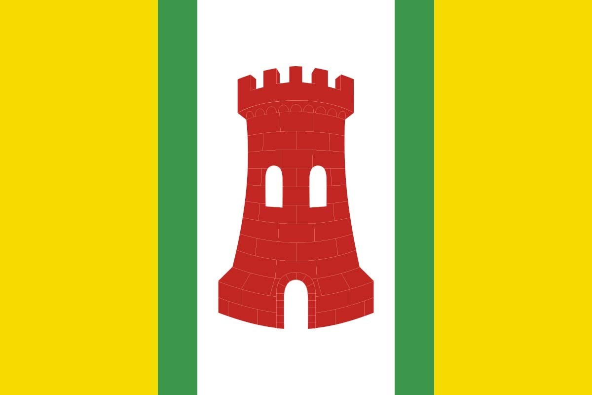 Bandera de Hinojosa de alta calidad para exterior