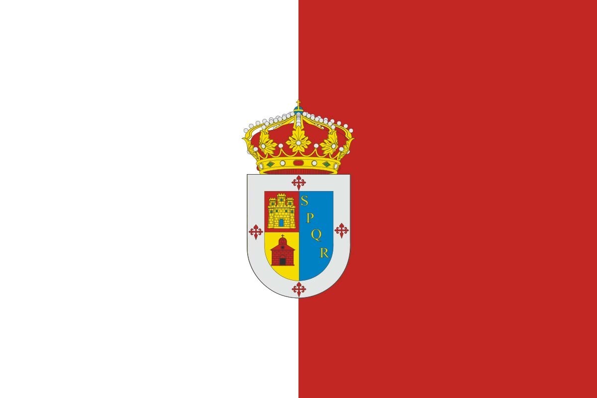 Bandera de Saelices de alta calidad para exterior