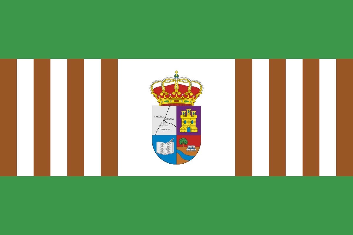 Bandera de Salvacañete de alta calidad para exterior Bandera de Salvacañete de alta calidad para exterior