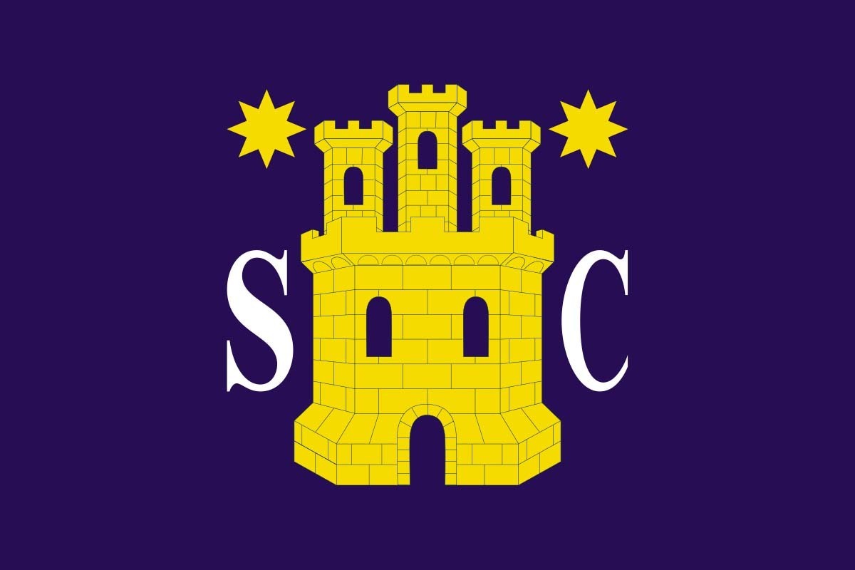 Bandera de San Clemente de alta calidad para exterior