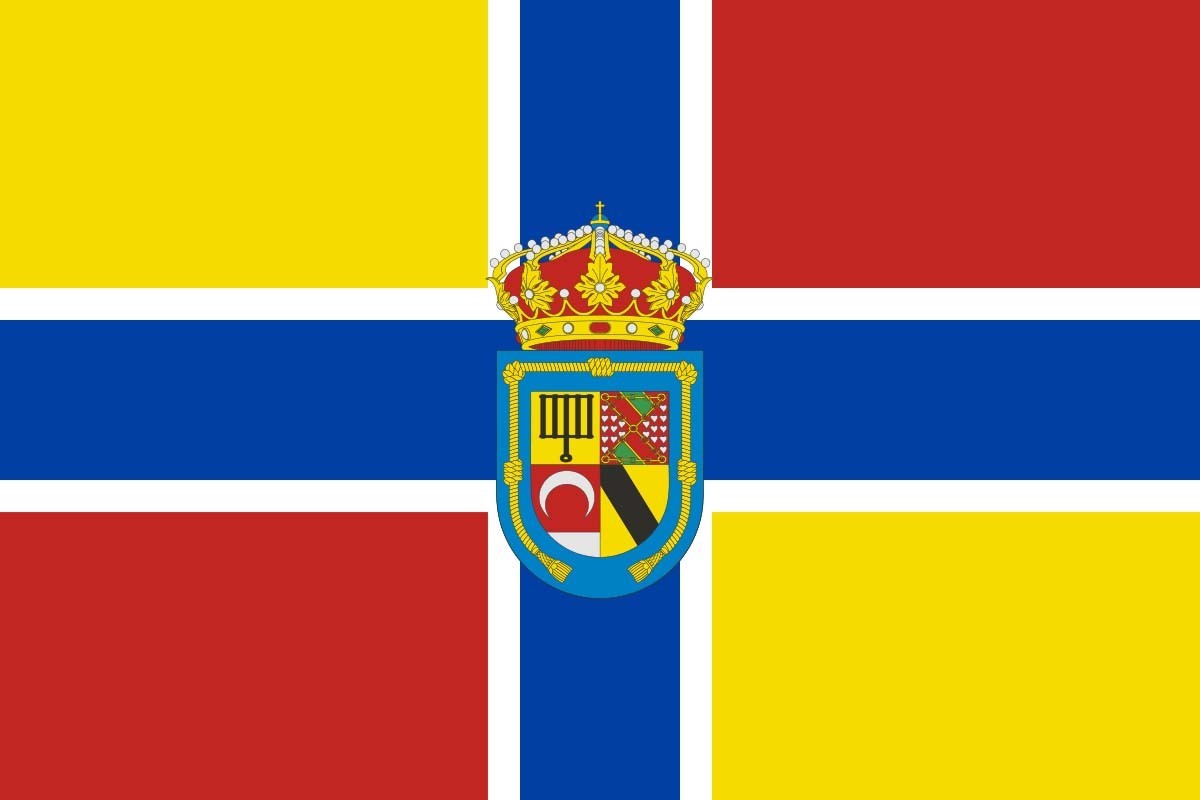 Bandera de San Lorenzo de la Parrilla de alta calidad para exterior