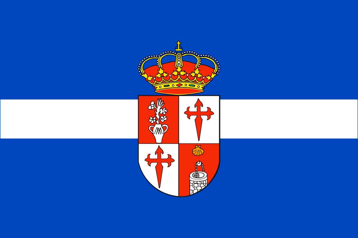 Bandera de Santa María de los Llanos de alta calidad para exterior