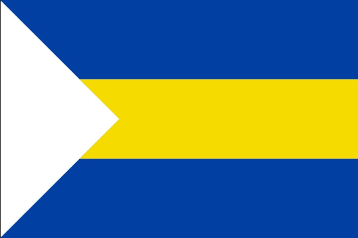 Bandera de Villalba de la Sierra de alta calidad para exterior