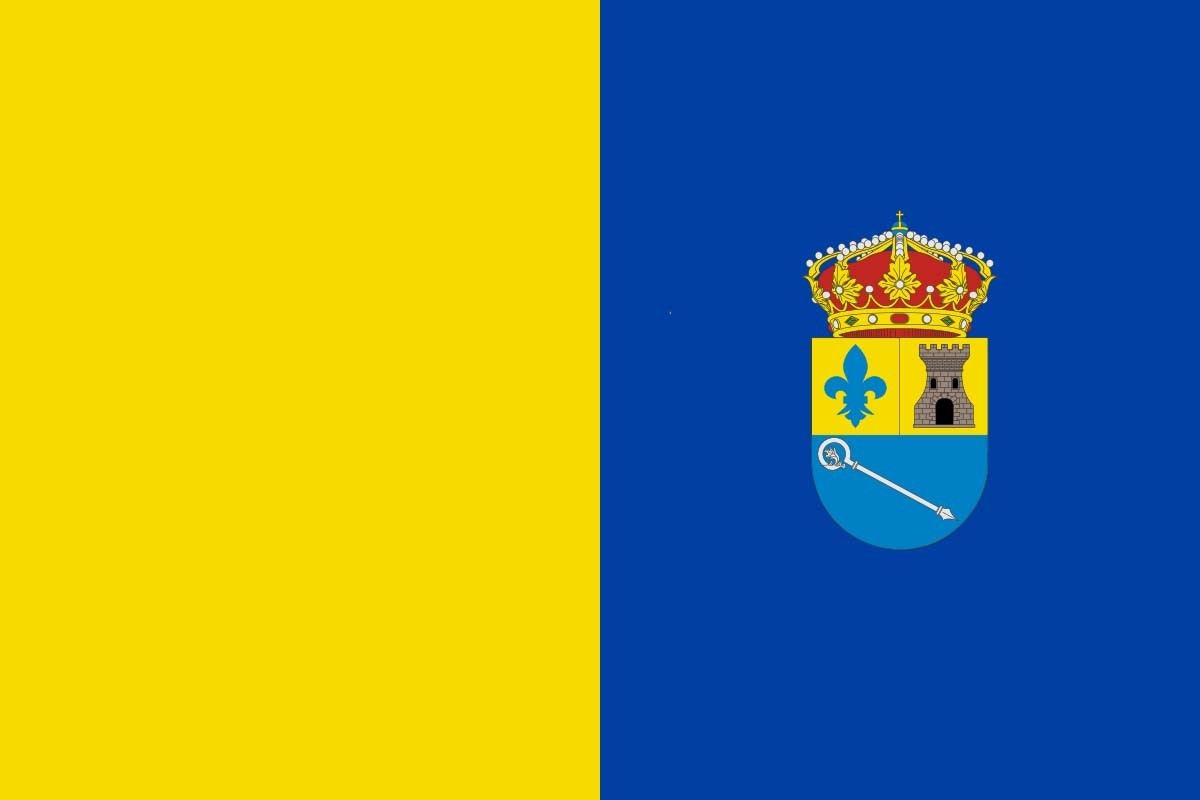 Bandera de Villar de Domingo García de alta calidad para exterior Bandera de Villar de Domingo García de alta calidad para exterior