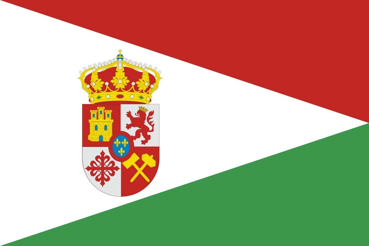 Bandera de Almadén de alta calidad para exterior