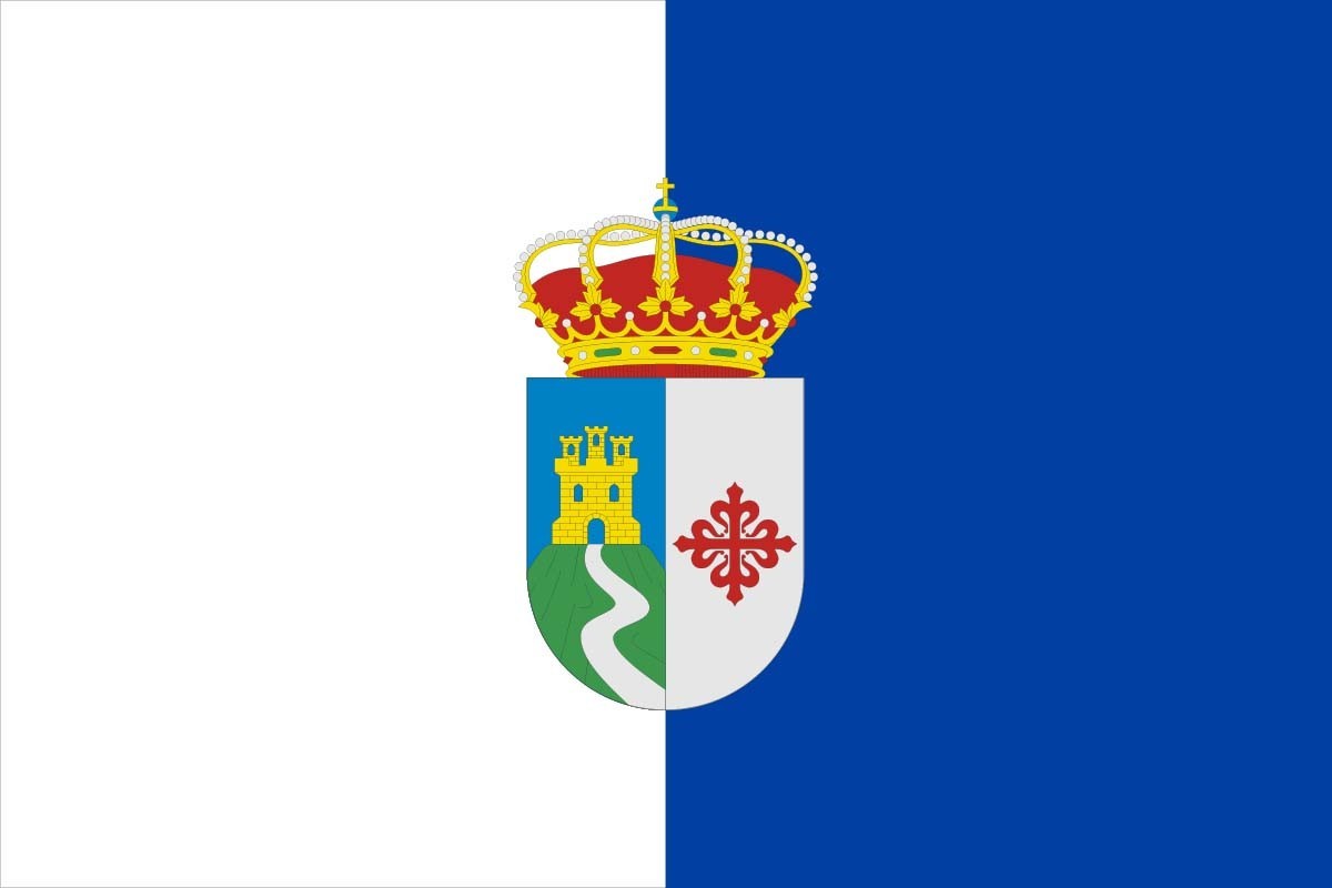 Bandera de Calzada de Calatrava de alta calidad para exterior