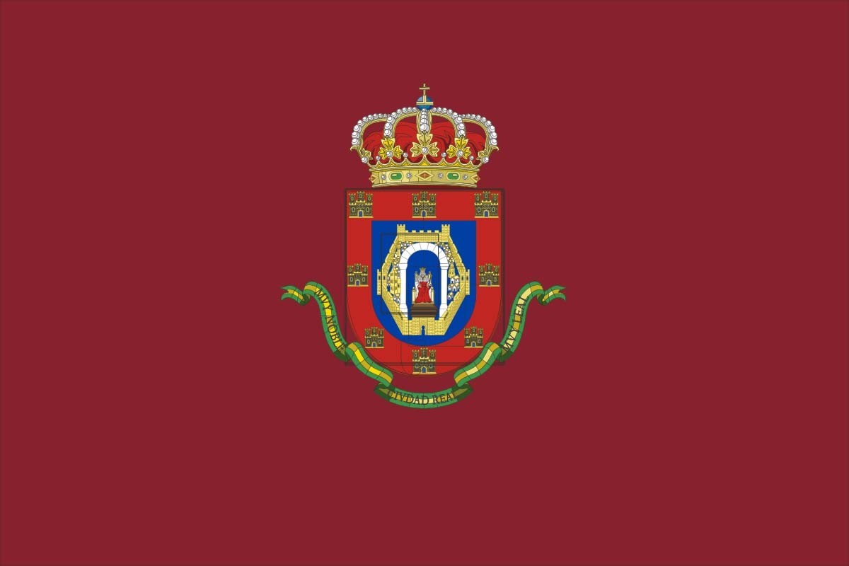 Bandera de Ciudad Real de alta calidad para exterior Bandera de Ciudad Real de alta calidad para exterior