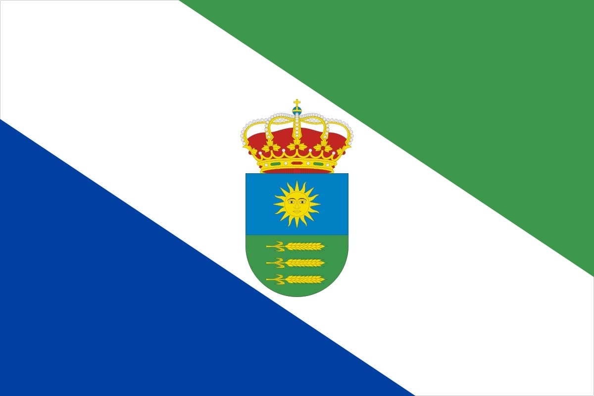 Bandera de Llanos del Caudillo de alta calidad para exterior