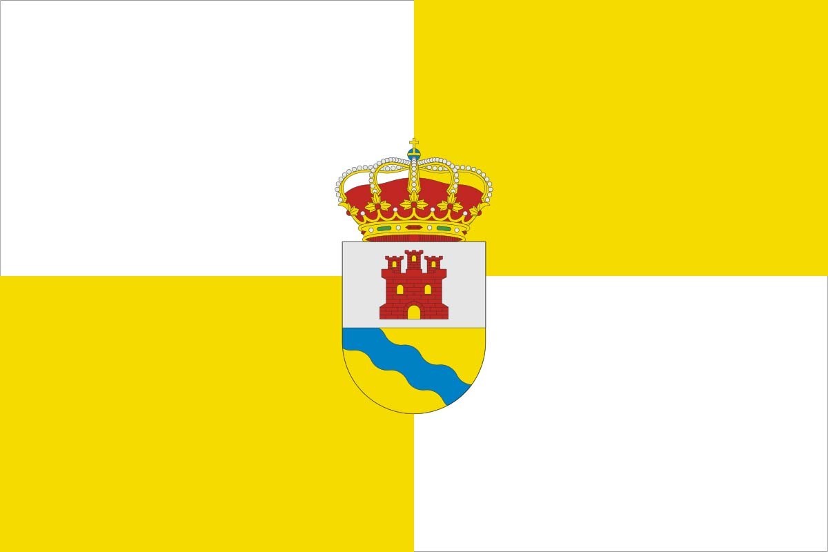 Bandera de Retuerta del Bullaque de alta calidad para exterior Bandera de Retuerta del Bullaque de alta calidad para exterior