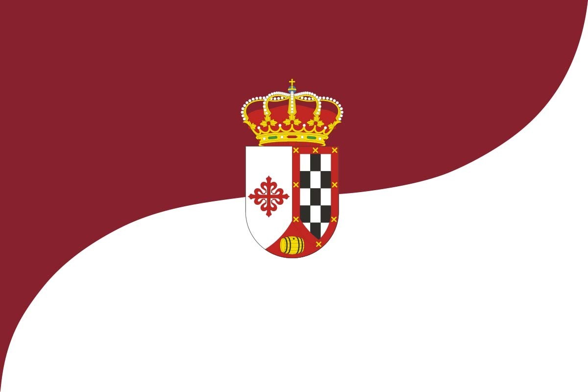 Bandera de Valdepeñas de alta calidad para exterior Bandera de Valdepeñas de alta calidad para exterior